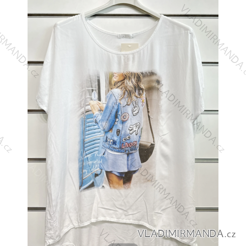 Kurzarm-T-Shirt für Damen (S/M EINHEITSGRÖSSE) ITALIAN FASHION IMPSH2315022D