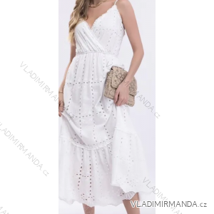 Langes Sommerkleid für Damen mit Spitzenträgern (Einheitsgröße S/M) ITALIAN FASHION IMPLP2363700015