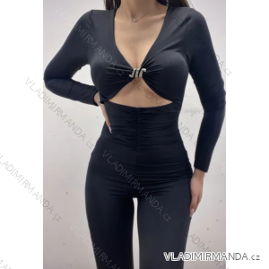 Damen-Jumpsuit mit langen Ärmeln und langen Ärmeln (Einheitsgröße S/M) ITALIAN FASHION IMPLP2326644012