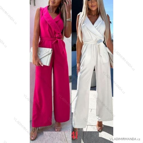 Langer, eleganter, ärmelloser Sommer-Overall für Frauen (Einheitsgröße S/M) ITALIAN FASHION IMWY23093