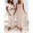 Elegantes ärmelloses Sommerkleid für Damen (S / M / L ONE SIZE) ITALIAN FASHION IMD22388