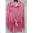 Langes Chiffon-Kurzarmkleid für Damen (S/M ONE SIZE) ITALIAN FASHION IMWGS231048