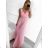 Elegantes Abendkleid für Damen mit Trägern (S/M ONE SIZE) ITALIAN FASHION IMM22fs52571/DR dunkelrosa