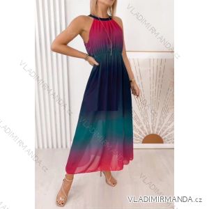 Langes ärmelloses Sommerkleid für Damen (Einheitsgröße S/M) ITALIAN FASHION IMWMG231553