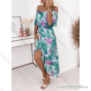 Langes Sommer-Carmen-Kleid für Damen (Einheitsgröße S/M) ITALIAN FASHION IMWMG231554