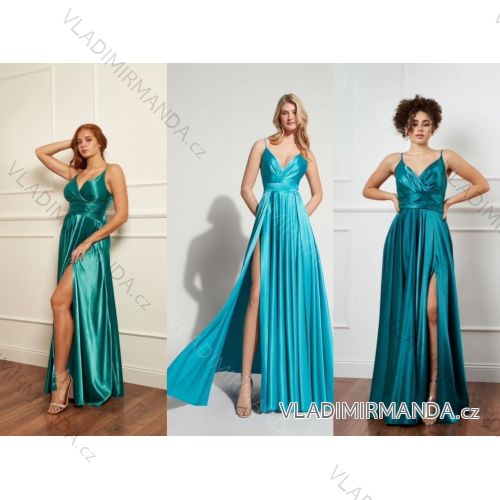 Trägerloses langes Partykleid für Damen (S/M EINHEITSGRÖSSE) ITALIAN FASHION IMPLS2325007