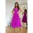 Damen Plus Size (42-46) langes elegantes ärmelloses Partykleid POLISH FASHION PMLBC23265-10 lila 36