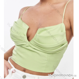 Damen-Träger-Crop-Top (Einheitsgröße S/M) ITALIAN FASHION IMPCF2323865-Top