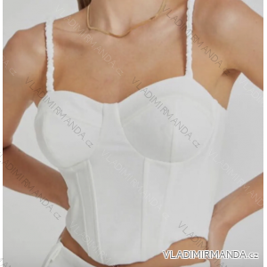 Damen-Träger-Crop-Top (Einheitsgröße S/M) ITALIAN FASHION IMPCF235261