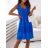 Sommer trägerloses Kleid mit Applikation für Frauen (UNI S / M) ITALIAN FASHION IMD20414