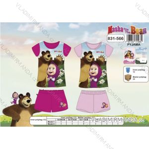 Pyjamas Kurzarm und Hosen Kinder Mädchen Baumwolle (98-128) MASHA UND DER BÄR SETINO 831-566