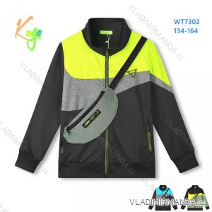 Schwaches Sweatshirt mit Reißverschluss und Taillenbund für Jungen (134-164) KUGO WT7302