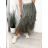 Langes Chiffon-Kurzarmkleid für Damen (S/M ONE SIZE) ITALIAN FASHION IMWGM23456