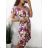 Langes Sommer Damenkleid (uni s-m) ITALIAN FASHION IMM20119 S/M blau