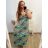 Damen Lang Kurzarm Kleid (S / M ONE SIZE) FRENCH FASHION FMB21008