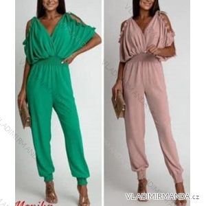 Langer Sommer-Jumpsuit mit kurzen Ärmeln für Damen (Einheitsgröße S/M) ITALIAN FASHION IMWM232041