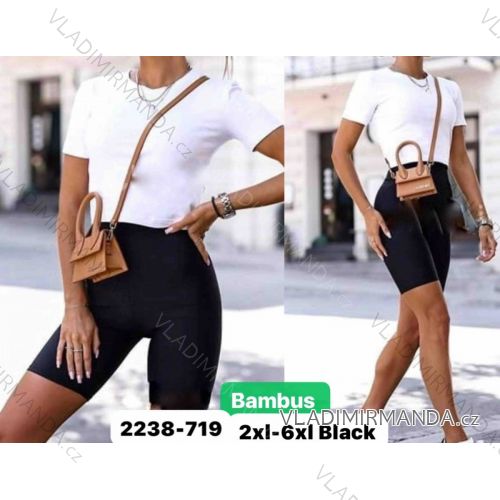 Plus Size (2XL-6XL) Bambus Damen Leggings Shorts TURKISH FASHION TMWL232238-719XL