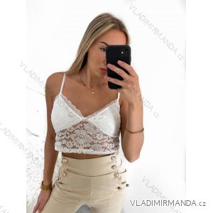 Trägerloses Crop-Top für Damen (S/M ONE SIZE) ITALIAN FASHION IMPGM232348/DU