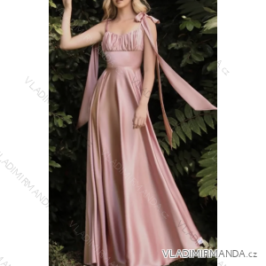 Langes, elegantes, trägerloses Damenkleid (Einheitsgröße S/M) ITALIAN FASHION IMPBB23B23479