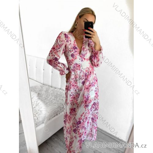 Langärmeliges Sommerkleid für Damen (Einheitsgröße S/M) ITALIAN FASHION IMPES238990