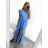 Sommer Kurzarm Sommerkleid (S / M ONE SIZE) ITALIENISCHE MODE IMWY21019 S/M hellblau