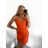 Sommerkleid Carmen aus Musselin für Damen (Einheitsgröße S/M) ITALIAN FASHION IMWE231506 S/M oranžová