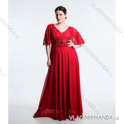 Kurzärmliges Kleid aus Spitze und Baumwolle für Damen (Einheitsgröße S/M) ITALIAN FASHION IMM23M7267