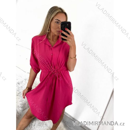 Kleid - Tunika lange Ärmel kurze Ärmel (uni xl- 3xl) ITALIENISCHE Mode IMC22LENA