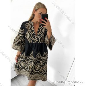 Langärmliges Sommer-Hemdkleid für Damen (Einheitsgröße S/M/L/XL) ITALIAN FASHION IMF23DR3047