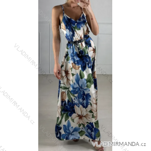 Langes Sommerkleid mit Trägern für Damen (S/M ONE SIZE) ITALIAN FASHION IMPBB23S3326A