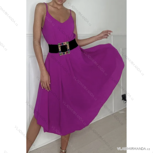 Langes Sommerkleid mit Trägern für Damen (S/M ONE SIZE) ITALIAN FASHION IMPBB2317711x