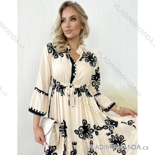 Spanisches Langarmkleid für Damen (Einheitsgröße S/M) ITALIAN FASHION IMWGB232457