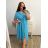Šaty košilové oversize krátký rukáv dámské (M/L//XL ONE SIZE) ITALSKÁ MÓDA IM422525 L/XL weiß