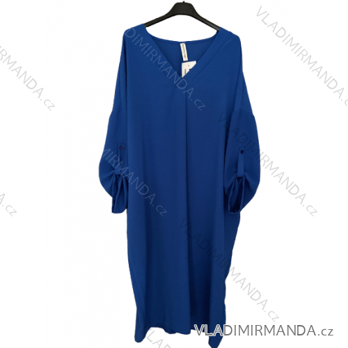 Damen-Maxi-Oversize-Langarmkleid in Übergröße (2XL/3XL/4XL Einheitsgröße) ITALIAN FASHION IMM23OVER