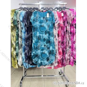 Shirt verlängert 3/4 Langarm Damen (L/XL/2XL ONE SIZE) ITALIAN FASHION IM423025