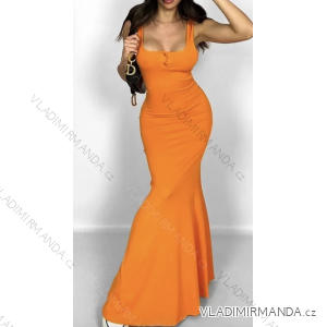 Langes, elegantes Sommerkleid für Damen mit Trägern (S/M EINHEITSGRÖSSE) ITALIAN FASHION IMPLP2372971075