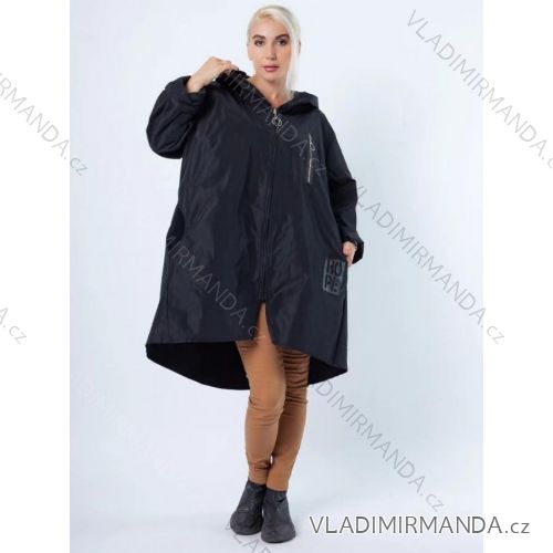 Damen Oversize Jacke Übergröße (UNI XL / 2XL) ITALIAN FASHION IMD20763 XL/2XL schwarz