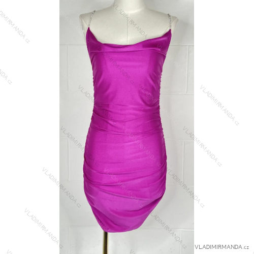 Elegantes trägerloses Sommerkleid für Damen (Einheitsgröße S/M) ITALIAN FASHION IMPBB23H6083