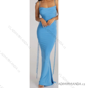 Langes, elegantes, trägerloses Sommerkleid für Damen (Einheitsgröße S/M) ITALIAN FASHION IMPBB24H6536