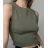 Ärmelloses Crop-Top für Damen (S/M EINHEITSGRÖSSE) ITALIAN FASHION IMPBB23Z58234