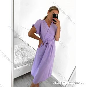 Kurzärmliges Sommerkleid für Damen (S / M ONE SIZE) ITALIAN FASHION IMWB22017