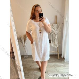 Sommerkleid Carmen aus Musselin für Damen (Einheitsgröße S/M) ITALIAN FASHION IMWE231506