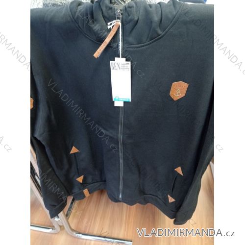 Herren-Kapuzenpullover mit Reißverschluss in Übergröße (4XL–7XL) BENHAO BEN23BH24-17-669