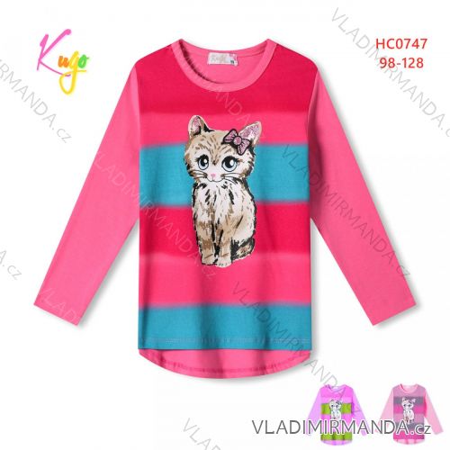 T-Shirt mit langen Ärmeln Kinder Mädchen Mädchen (98-128) KUGO JC0720