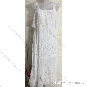 Trägerloses Sommer-Boho-Spitzenkleid für Damen (Einheitsgröße S/M) ITALIAN FASHION IMPGM2383905