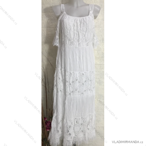 Trägerloses Sommer-Boho-Spitzenkleid für Damen (Einheitsgröße S/M) ITALIAN FASHION IMPGM2383905