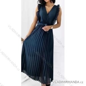 Langes, elegantes, ärmelloses Sommerkleid für Damen (S/M Einheitsgröße) ITALIAN FASHION IMPGM236161