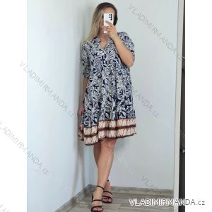 Hemdkleid Oversize Kurzarm Damen Übergröße (XL/2XL ONE SIZE) ITALIAN FASHION IM723005/DUR