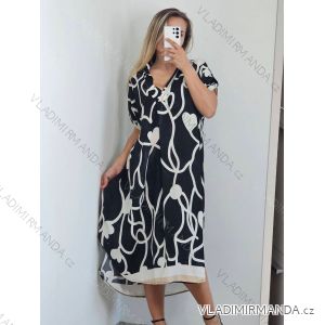 Hemdkleid Sommer Oversize Kurzarm Damen Übergröße (S/M/L/XL/2XL ONE SIZE) ITALIAN FASHION IM8235773/DU