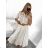 Carmen Sommer Sommer Schulterkleid (UNI S / M) ITALIENISCHE MODE IMM20628 S/M weiß